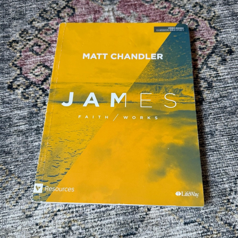 Yellow 'James: Faith/Works' Book by Matt Chandler